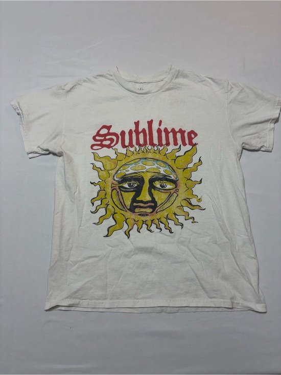Sublime Other - Sublime Band T Shirt Size Medium Sun Graphic Short Sleeve White Ska Punk Rock